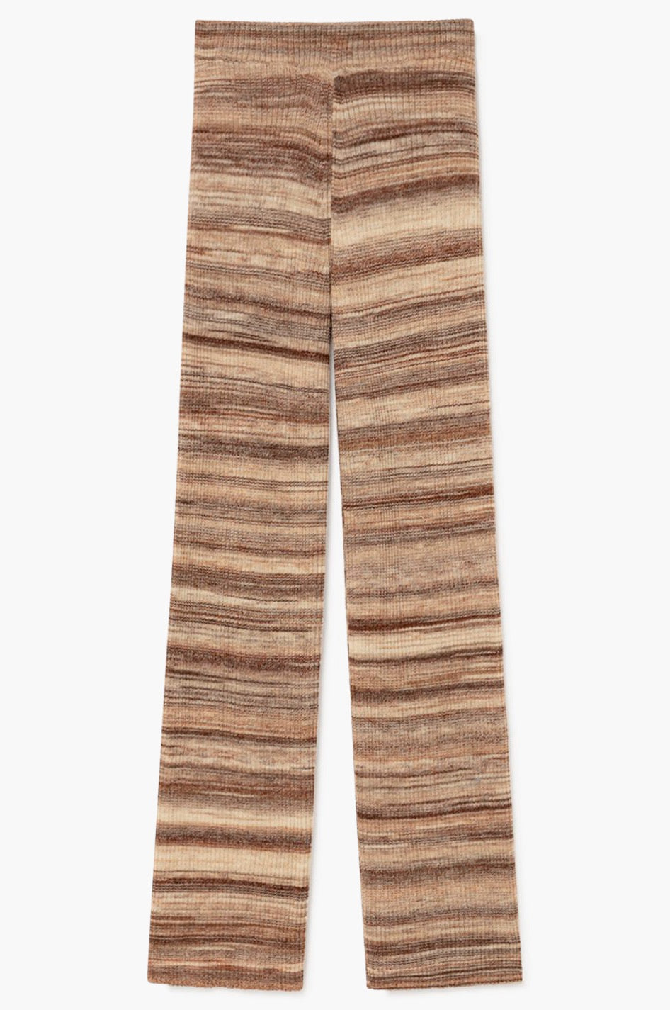 Fabia Ribbed Knit Pants - Light Brown