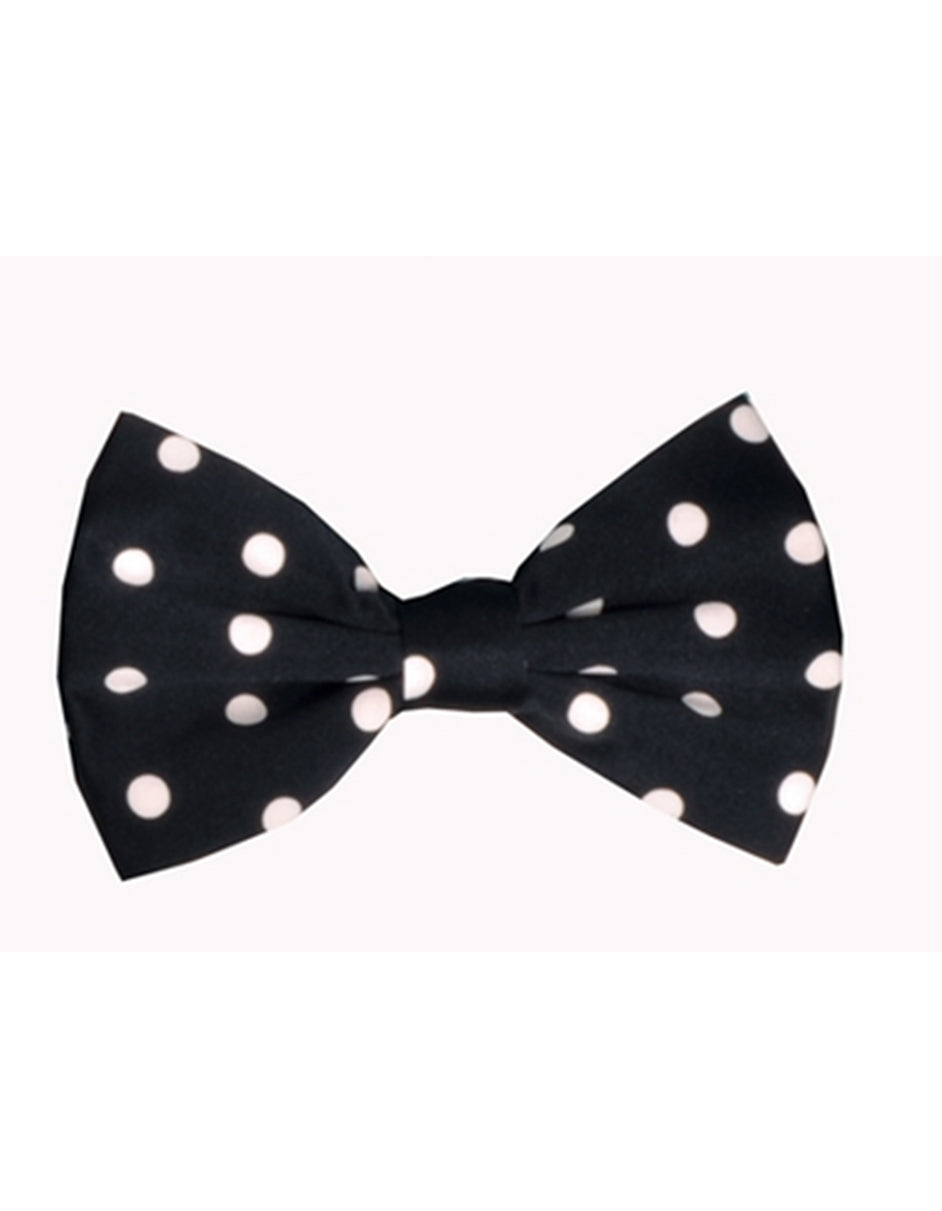 Black & White Polka Dot Bow Tie