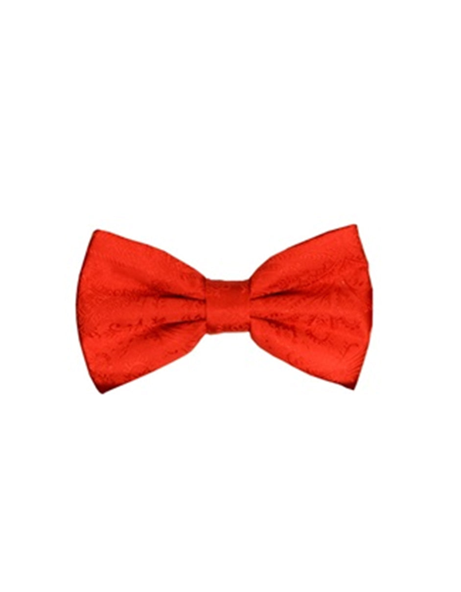 Red Paisley Bow Tie