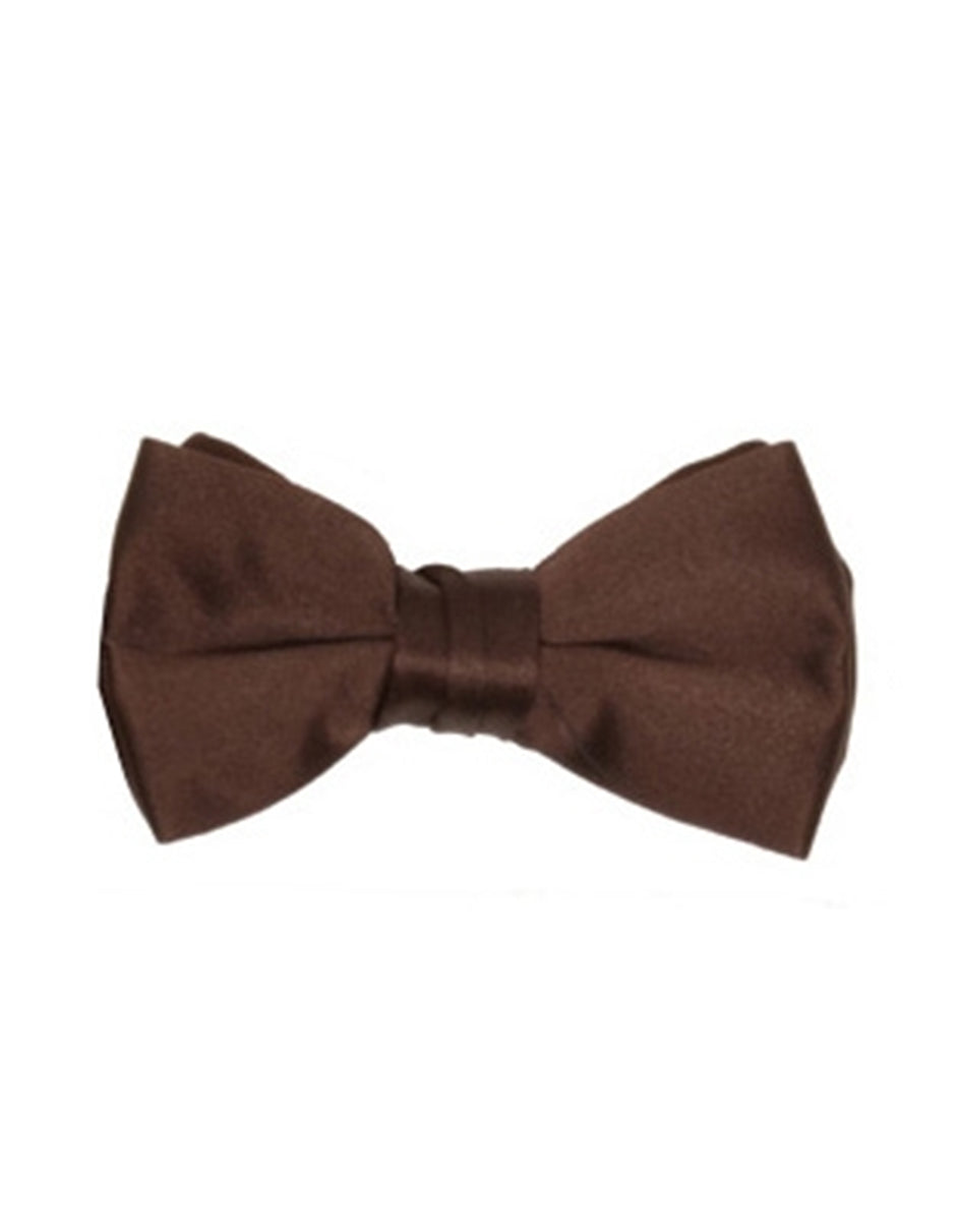 CChocolate Brown Pre-Tied Bow Tie