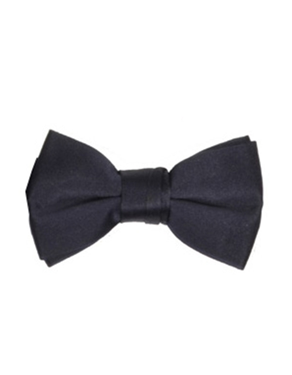 Solid Black Bow Tie