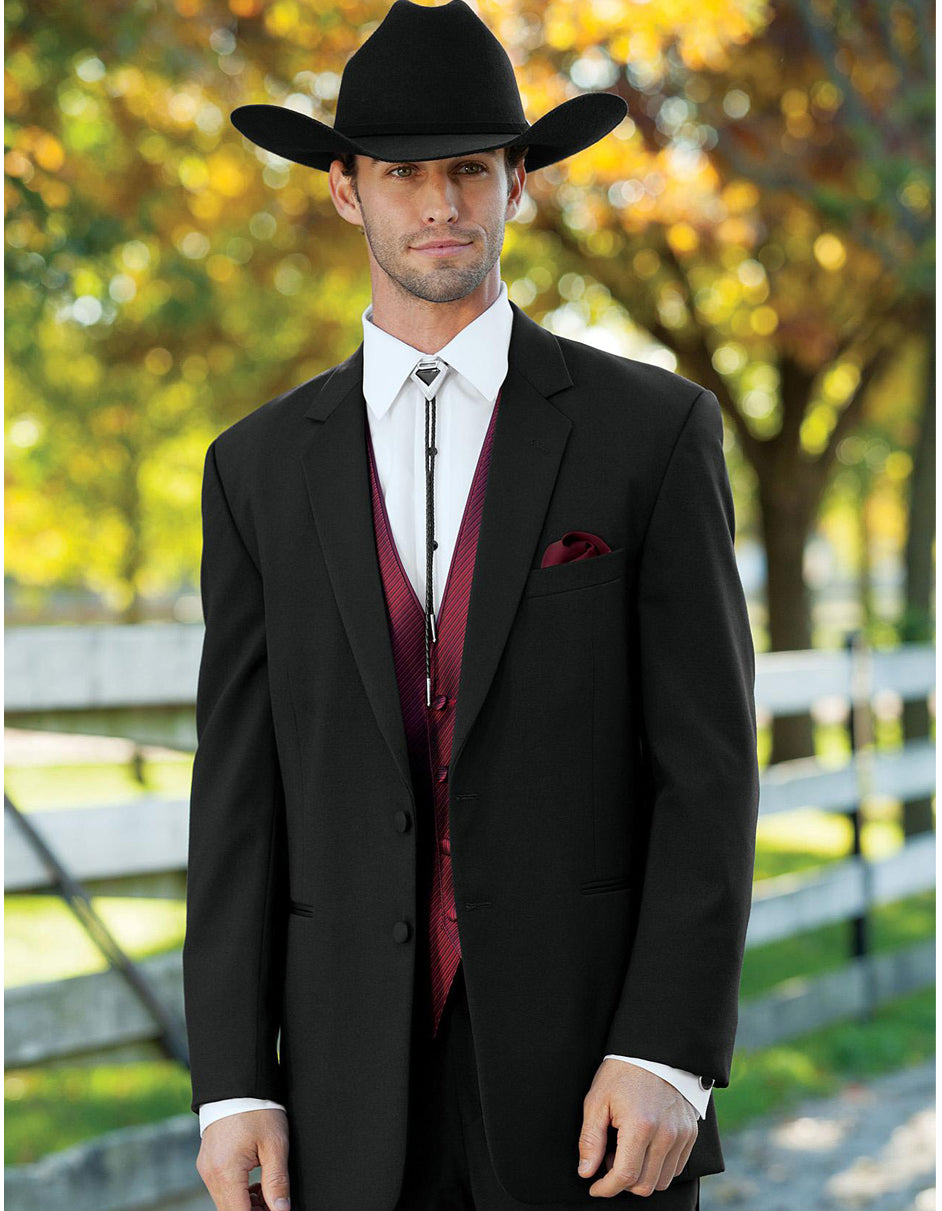 Mens 2 Button Western Cowboy Tuxedo in 