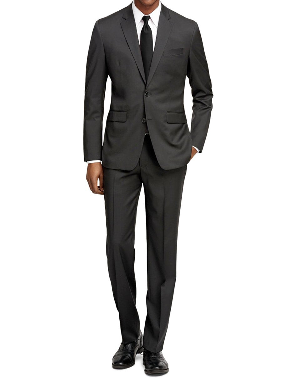 Mens Slim Fit Funeral Suit Charcoal