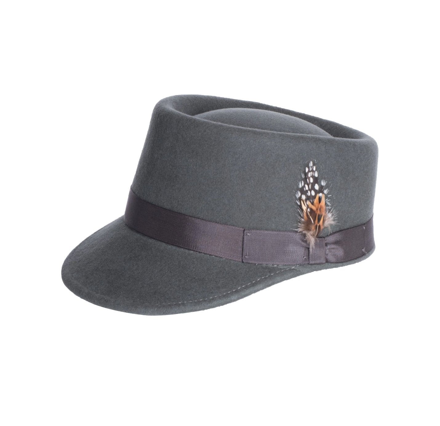 Mens Conductor Hat in Grey