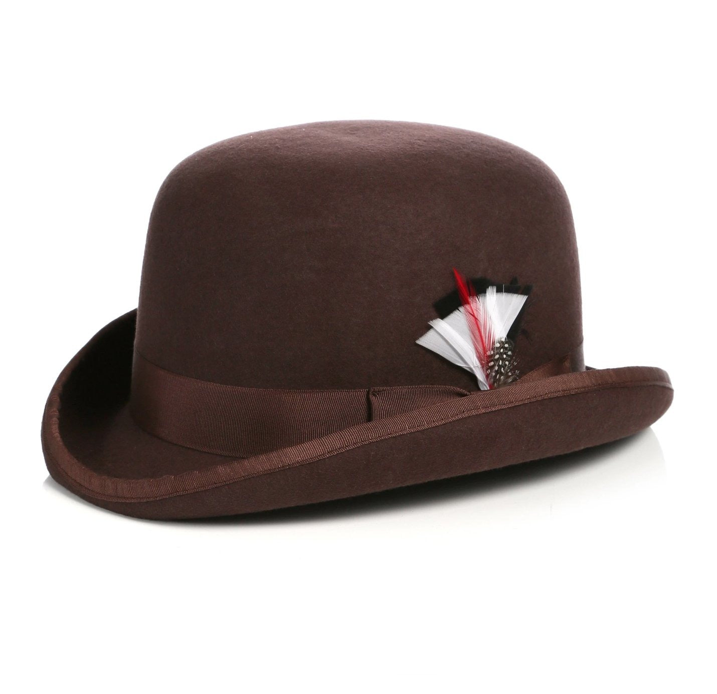 Mens Derby Hat in Brown