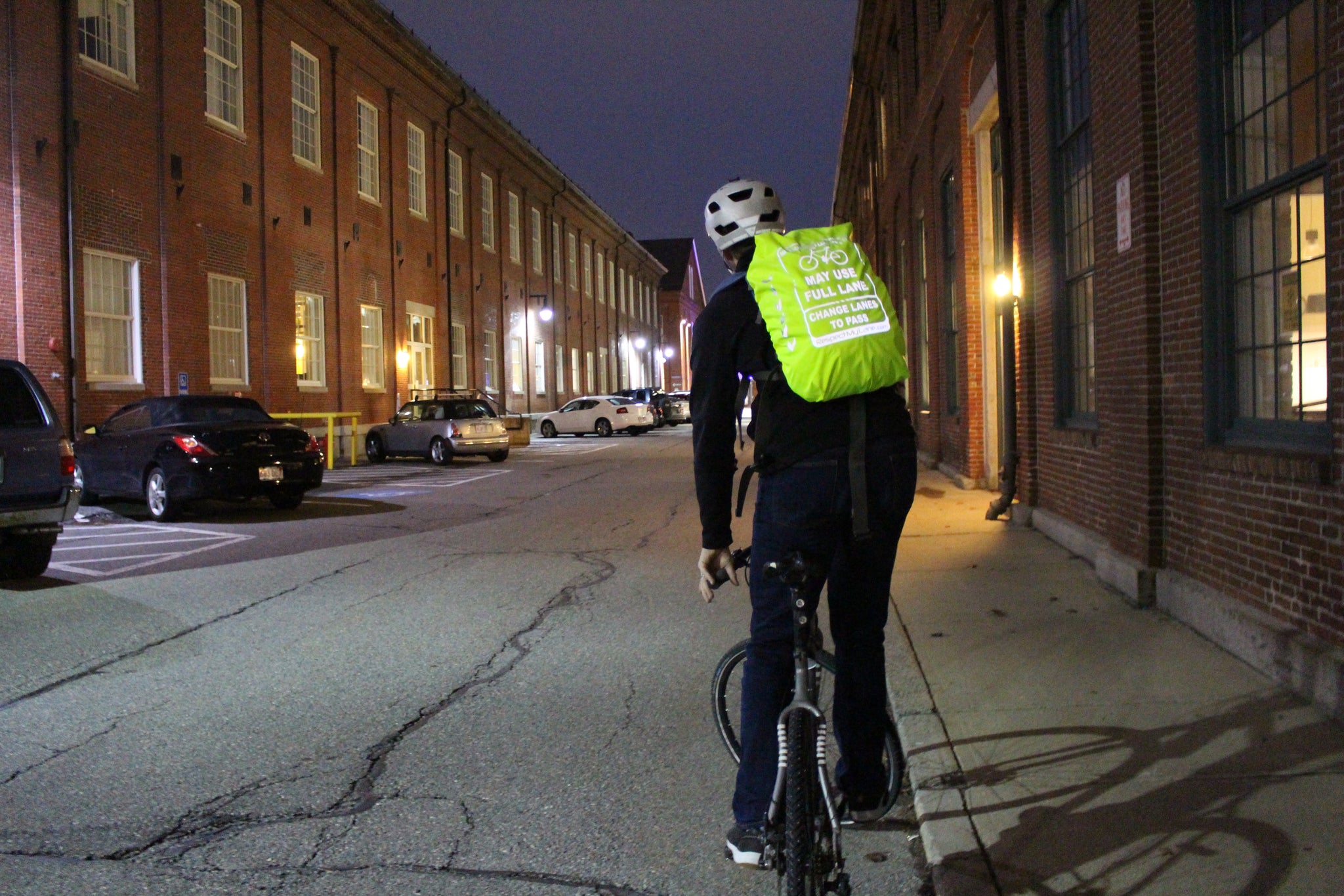 reflective cycling backpack