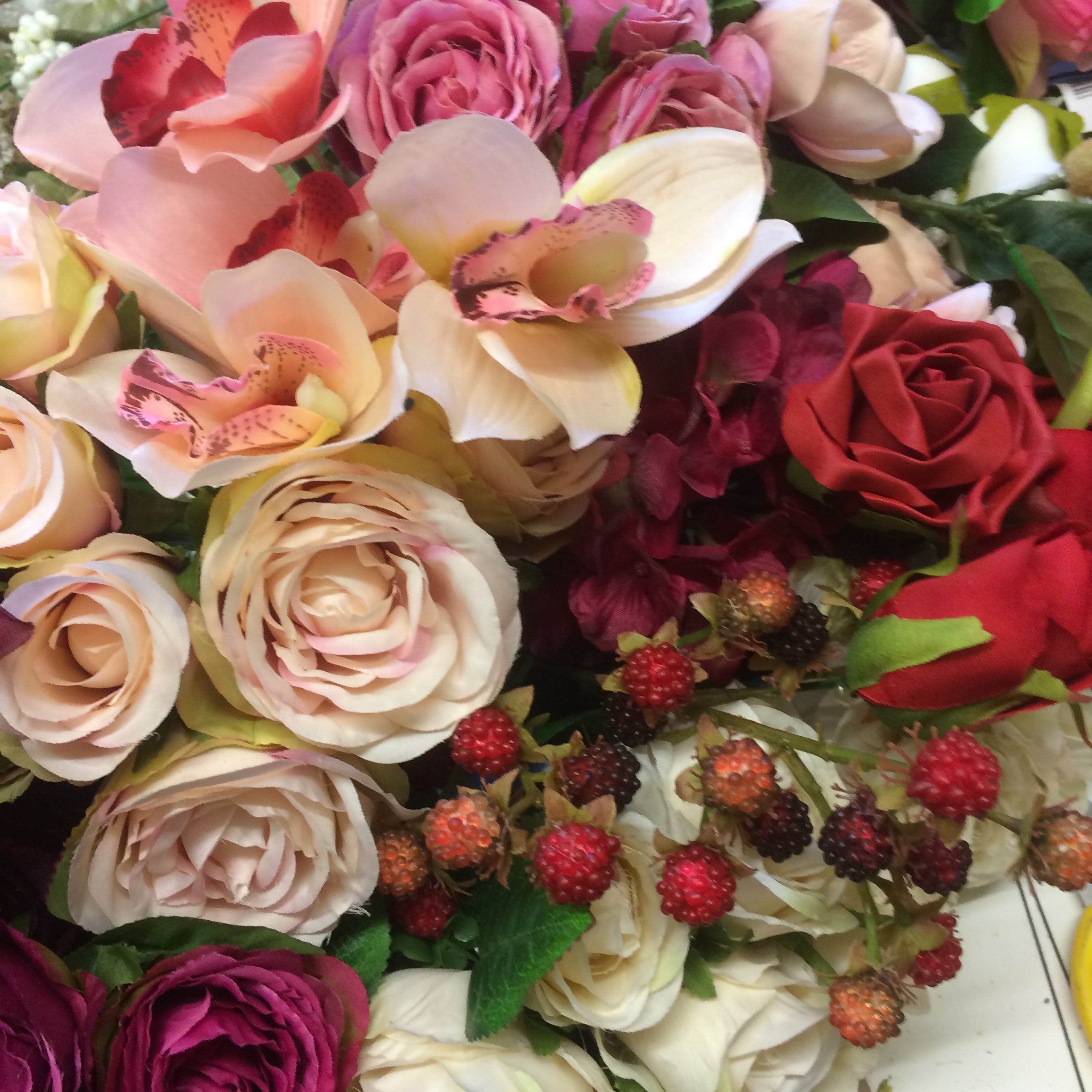 Artificial Silk Flowers Bunches, bundles and Bouquets by AbigailRose