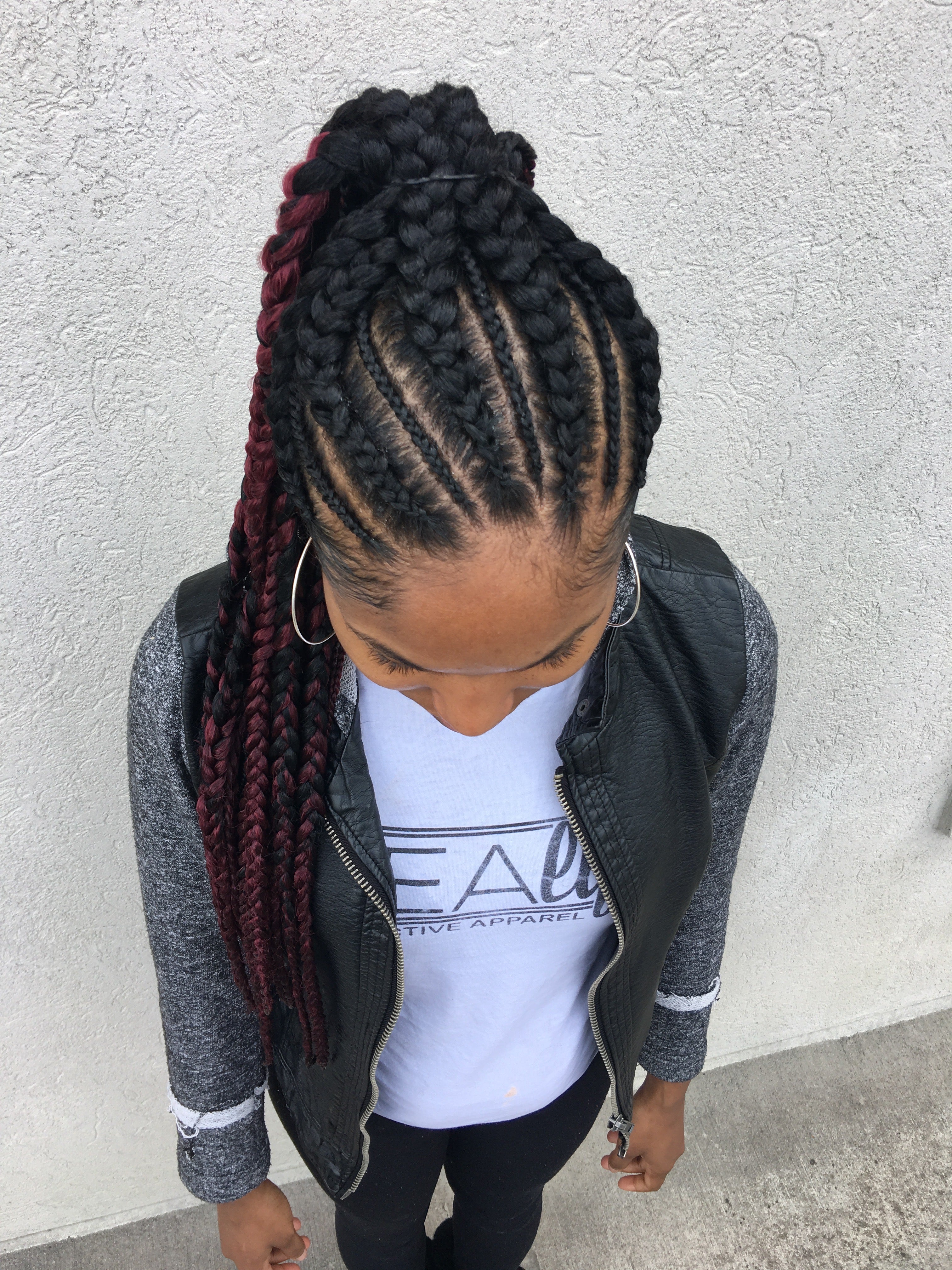 Goddess feedin braids ponytail – sadesapphire