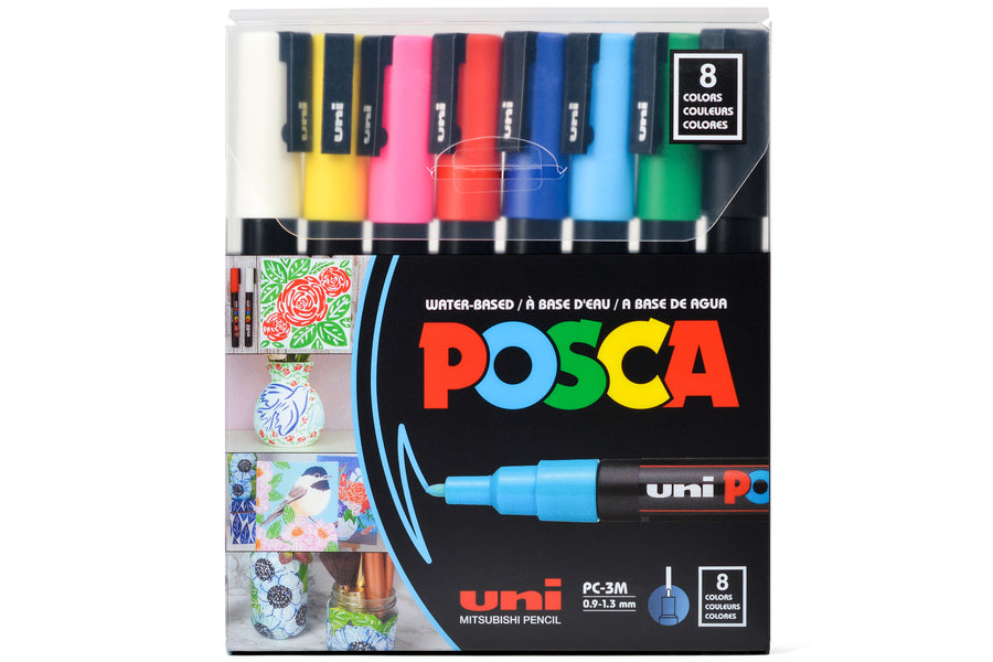 Uni Posca Paint Marker PC-1M - Pastel Color - Extra Fine Point - 7 Color  Set