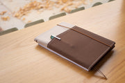 Kokuyo - LAST CHANCE: Systemic Notebook Cover A5, Brown/Tan - St. Louis Art Supply