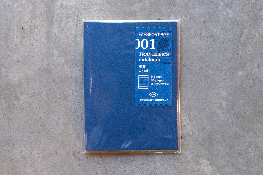 Traveler's Notebook - Passport Size Refill - 001 Lined