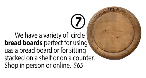 Wooden European Round Bread Board