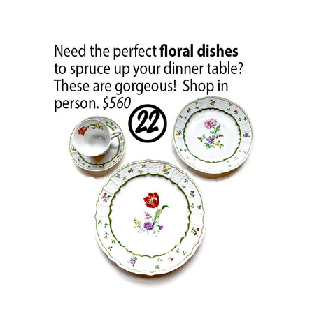 Vintage Floral Dishes