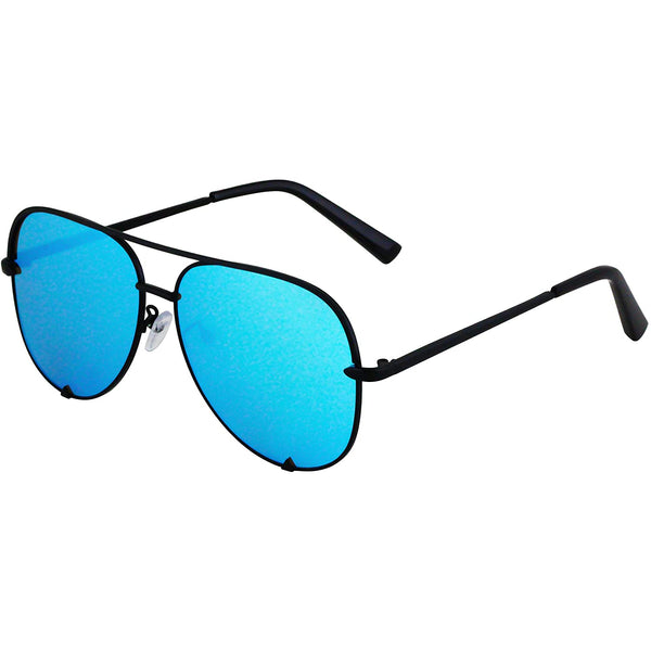 Flat Top Mirrored Aviator for Men's and Women's Sunglasses Classic Ove ...