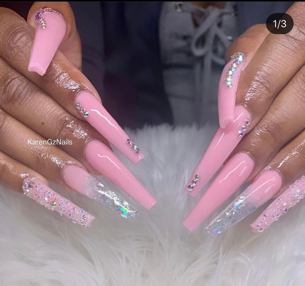 pastel acrylic nails