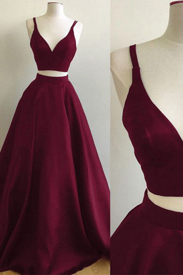 burgundy puffy dress