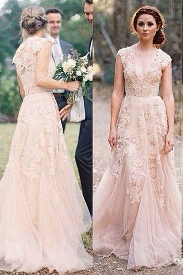 pink sheath wedding dress