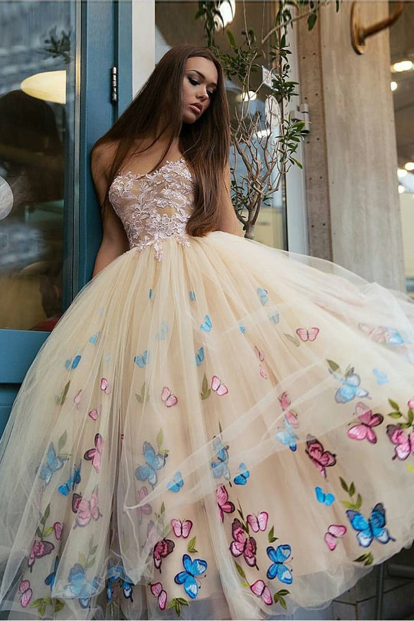 butterfly homecoming dress