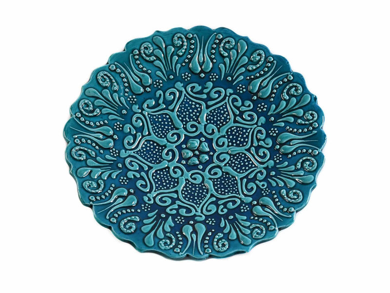 turkish firuze plate turquoise green 18cm 