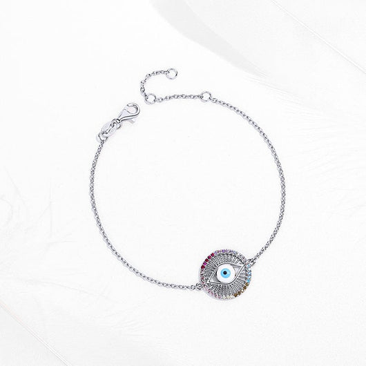 Evil Eye Bracelet for Women - Nazar Amulet (Silver) - Talisa