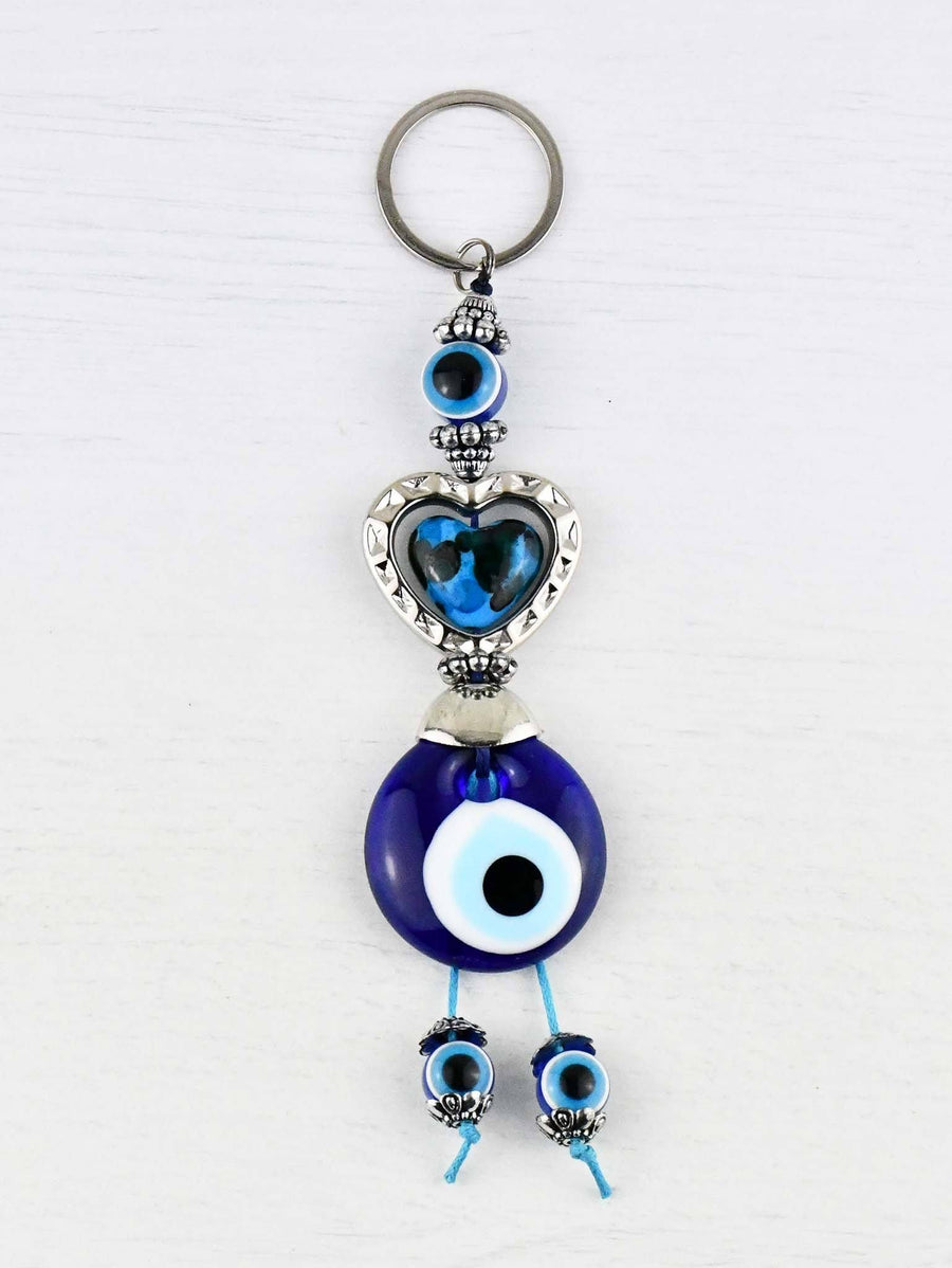 Evil Eye Keyring Colourful Beads | Turkish Gifts & Homewares – Sydney ...