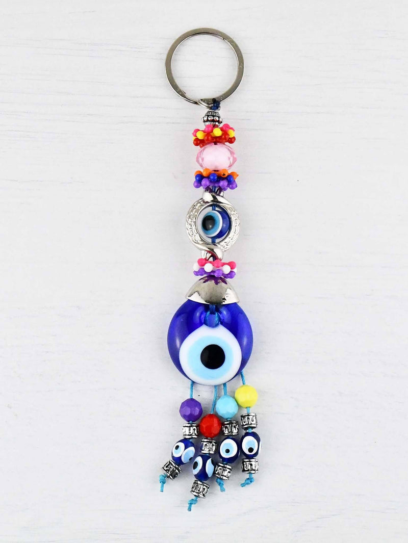 Evil Eye Keychain Crystal Beads | Turkish Gifts & Homewares | Australia ...