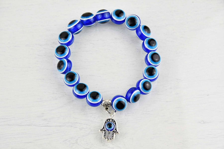 Turkish Evil Eye Plain Bracelet Beads, Handmade by Sydney Grand Bazaar