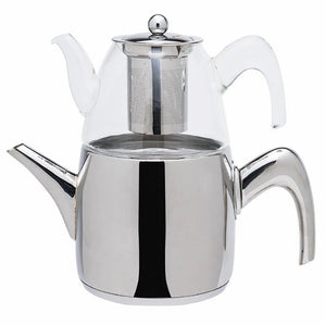 Karaca Retro Enamel Induction Teapot Set, Anthracite - KARACA UK