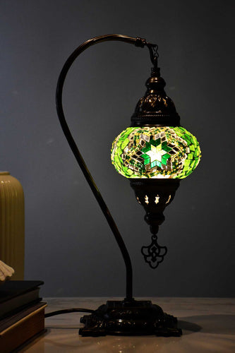 Turkish Lamp Hanging Mosaic Star Light Green Lighting Sydney Grand Bazaar 