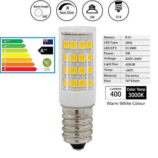 Turkish Lamp LED Light Bulb E14, A++ Energy Efficient 5W