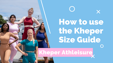 How to use your cm measurements to find your size on the Kheper Size Guide