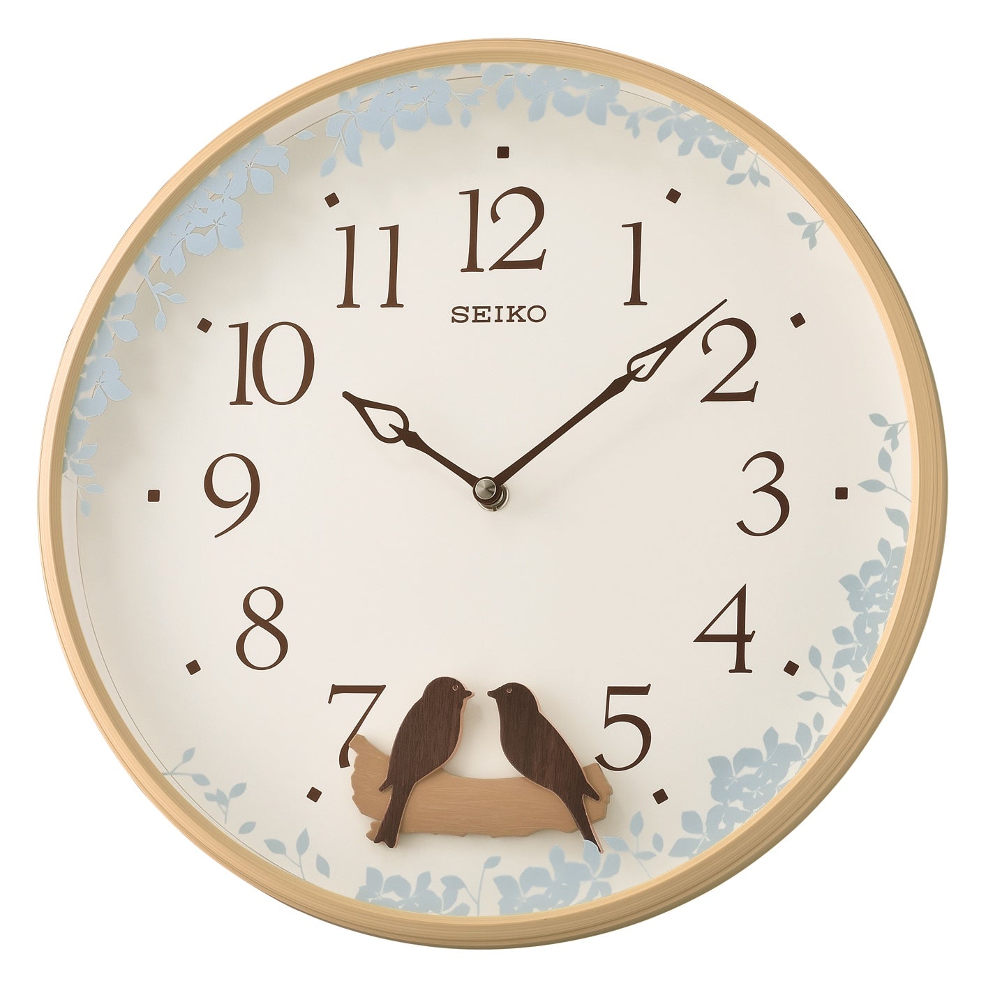 Seiko Swinging Bird Pendulum Wall Clock with Wood Effect QXC237Z – Plum  Retail