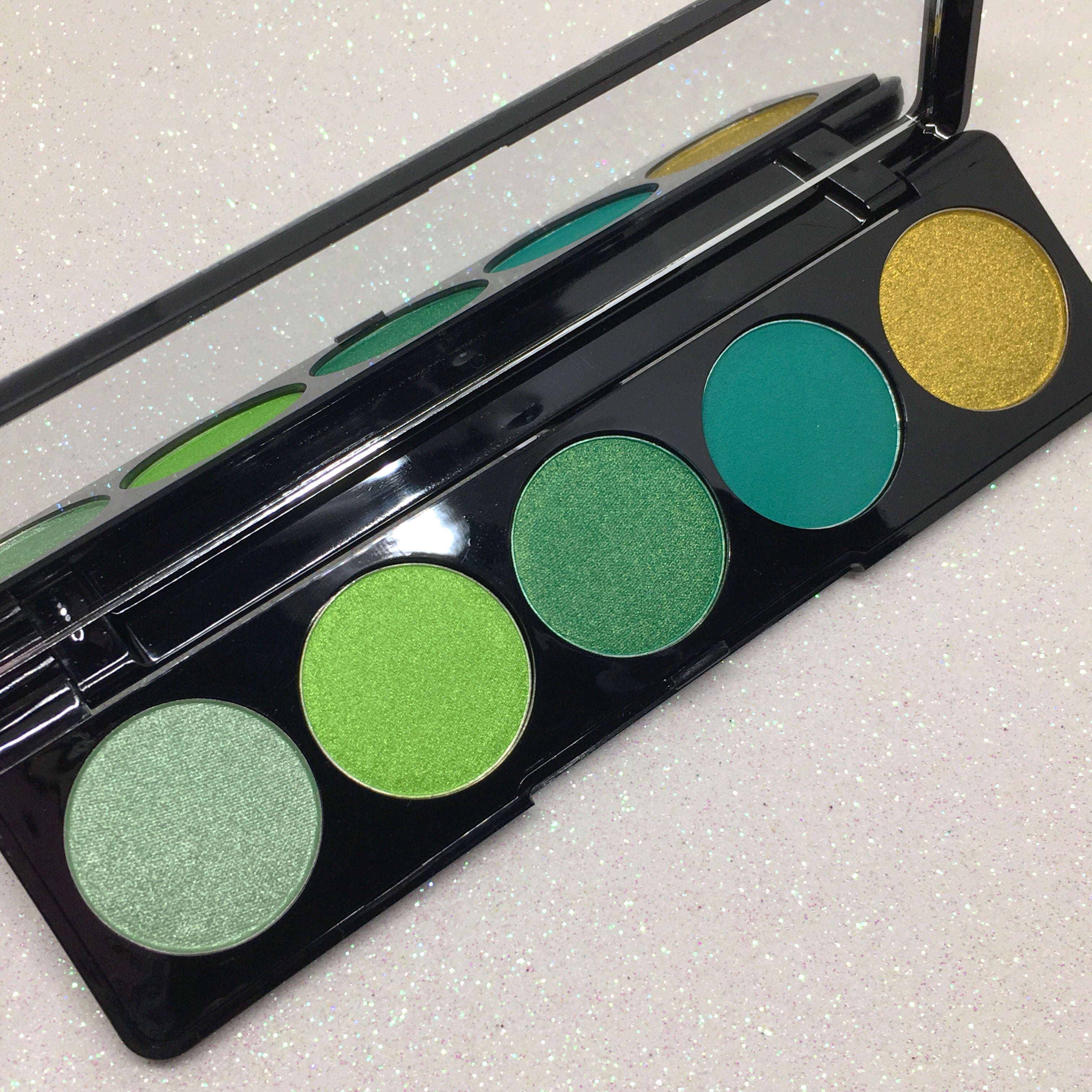 green eyeshadow