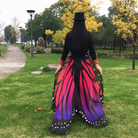 Chiffon Bandanna Butterfly Wings Costume