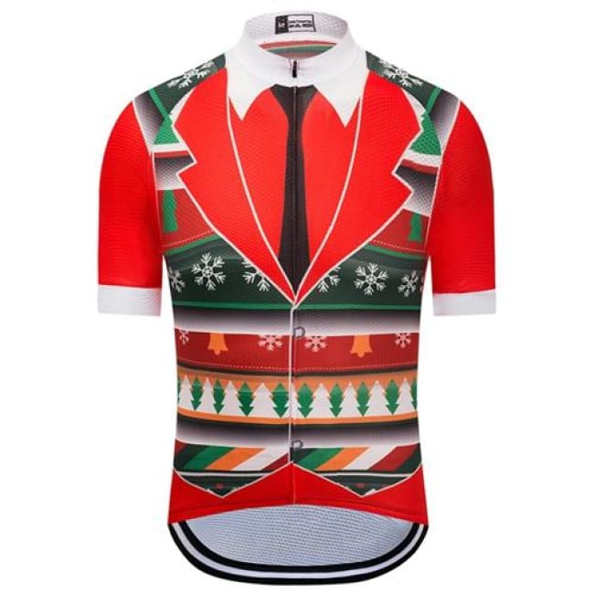 christmas cycling jersey