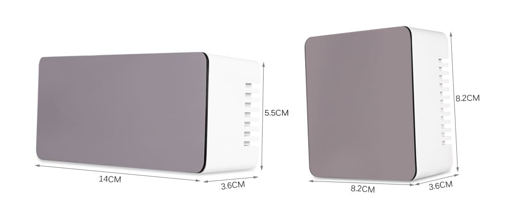 TS - S69 Multifunctional Noiseless LED Mirror Clock Display Time / Temperature TS - S69 Multifunctional Noiseless LED Mirror Clock Display Time / Temperature