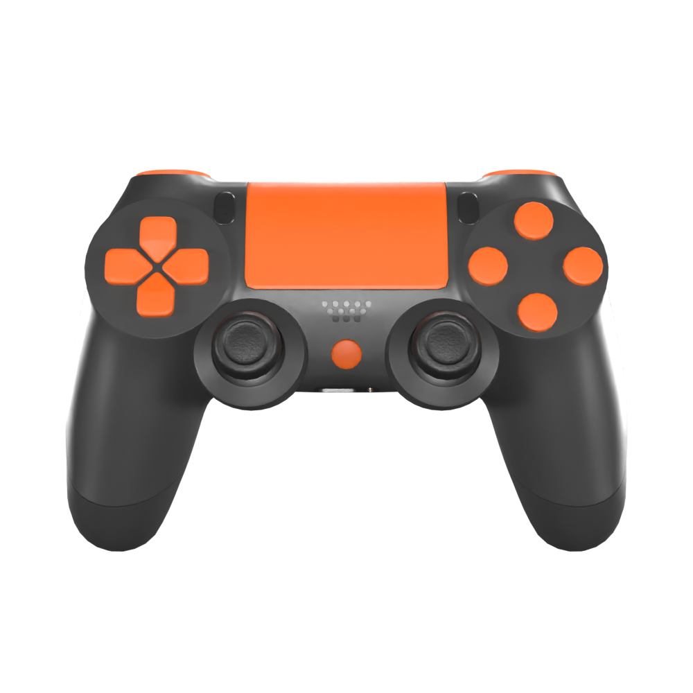 PS4 Custom Controller - Dark Series Orange Edition