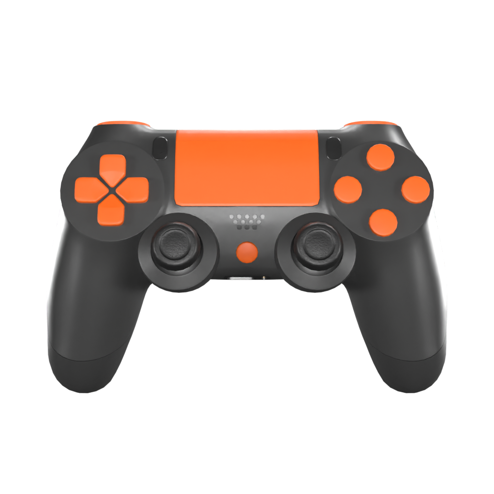 PS4 Custom Controller | Dark Series Orange | Custom Controllers