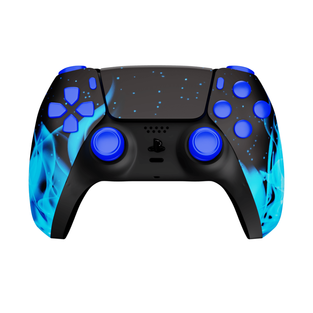 PlayStation 5 DualSense PS5 Custom Controller - Blue Flame Edition