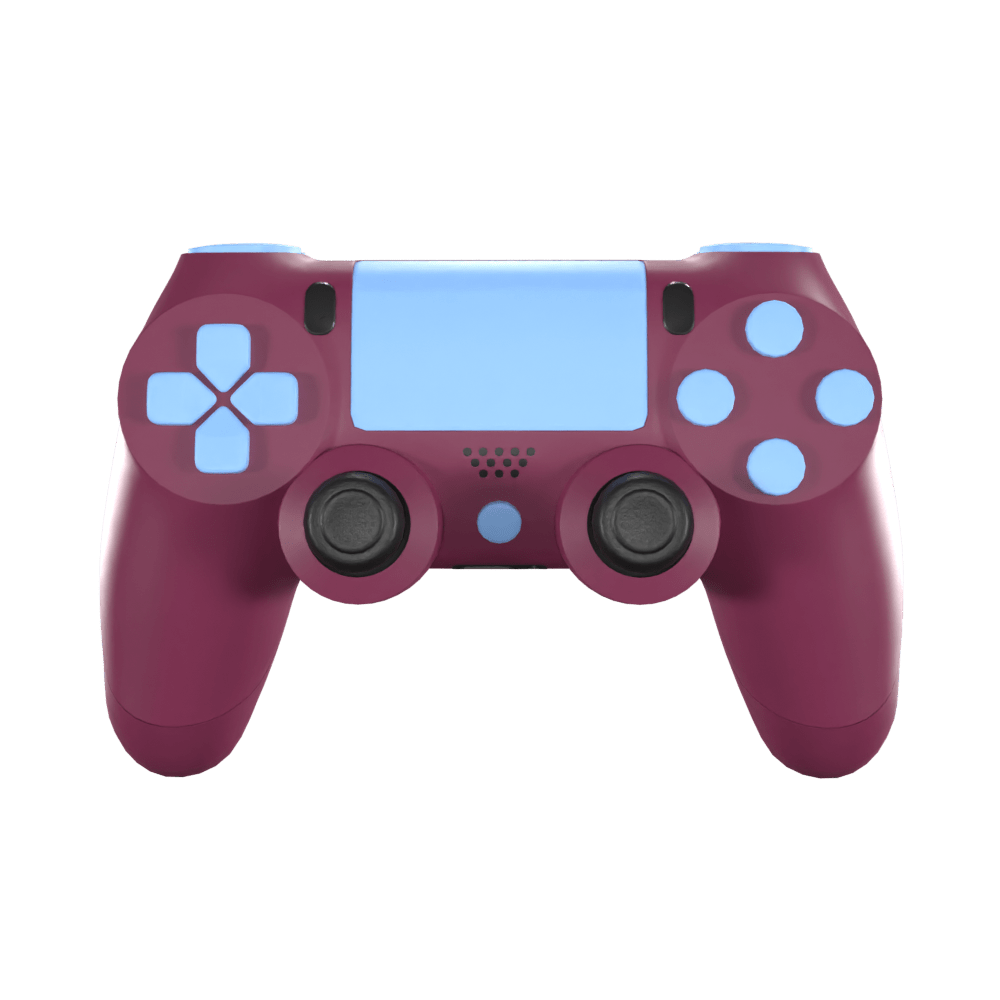 Playstation 4 Controller - Claret and Blue Edition - Custom Controller