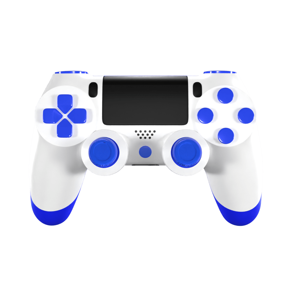 PS4 Custom Controller - White/Blue Edition