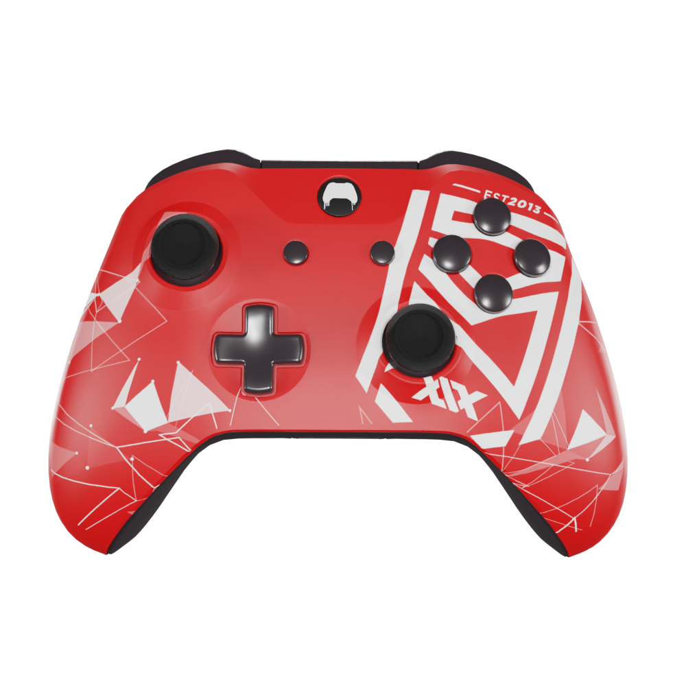 Xbox One S Controller - Sidemen Crest Red Edition - Custom Controller