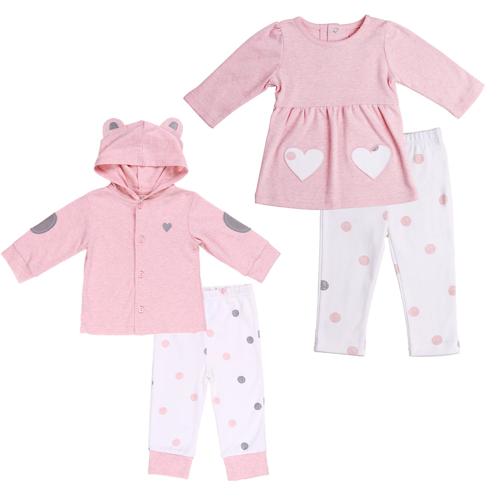 Baby Twin Girl 4-Pc Set – Asher and Olivia