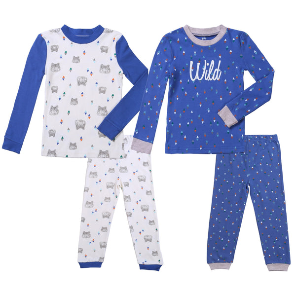 Baby and Toddler Boys- 4 Pc Pajama Set- Asher and Olivia – Asher and Olivia