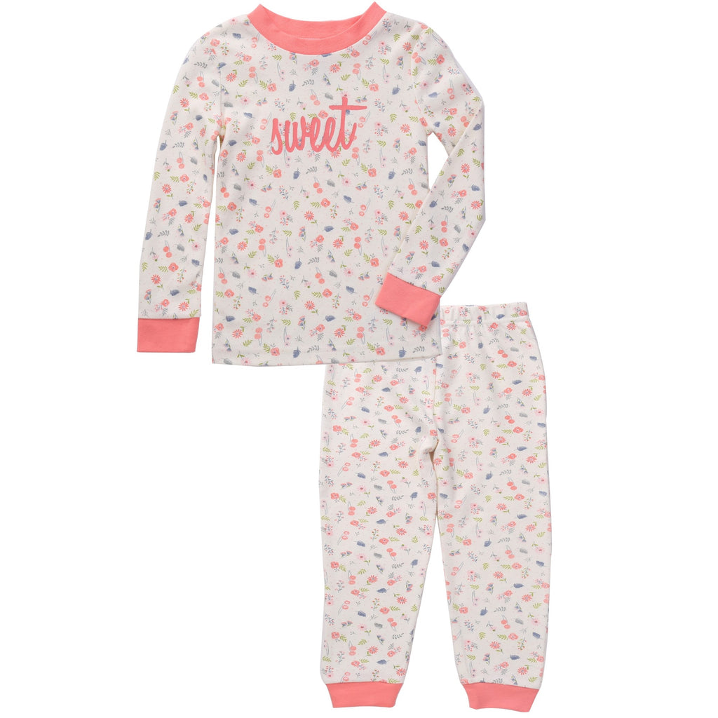 Toddler girl- 4 pc Pajama Set – Asher and Olivia