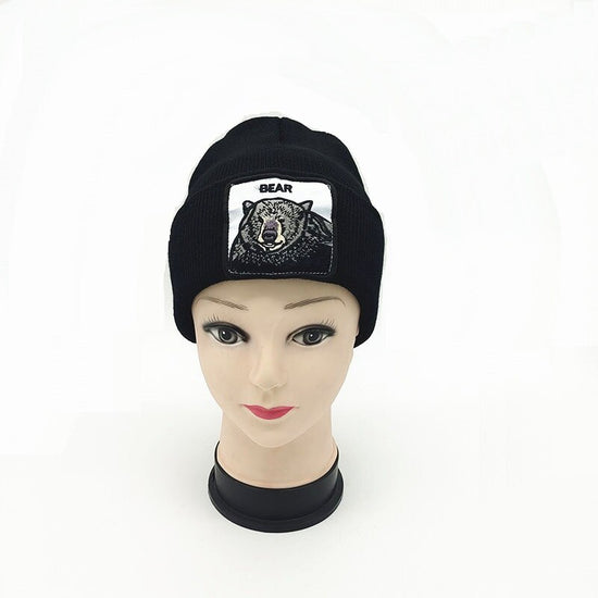 3D Embroidered Skull Cap, Embroidery Patch Beanies, #24 CHICAGO