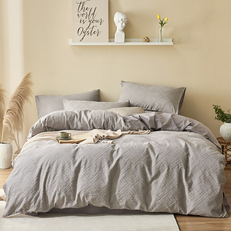 grey 100 cotton bedding