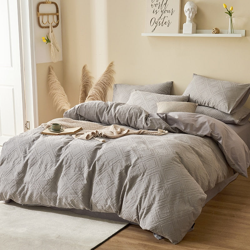 grey 100 cotton bedding