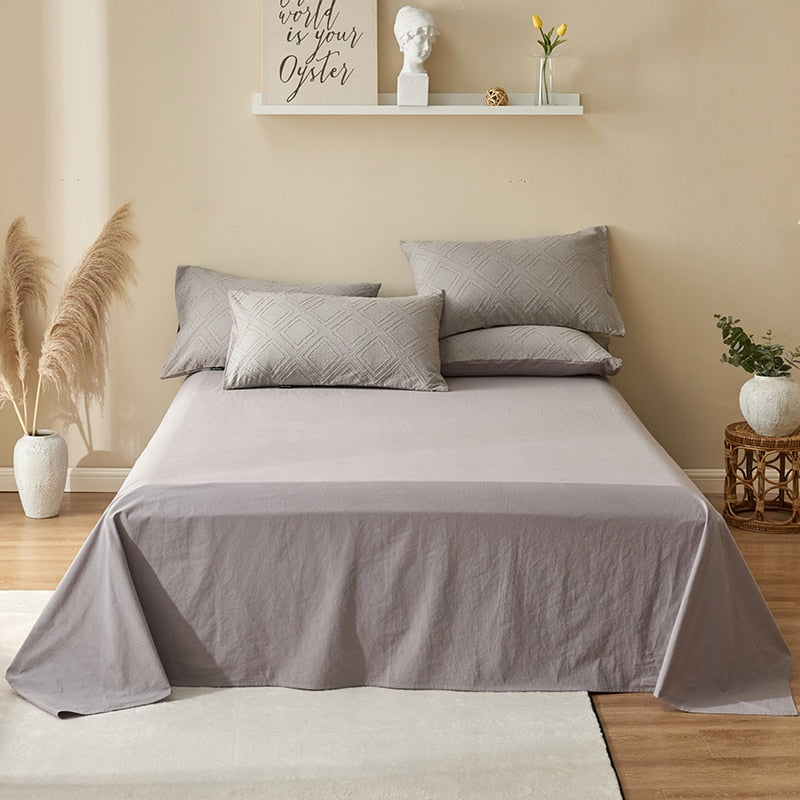 grey 100 cotton bedding