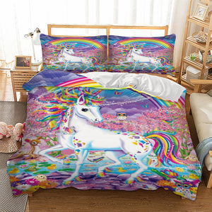 unicorn duvet set asda